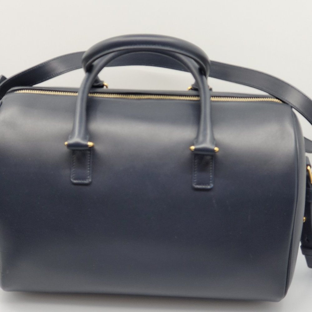 Saint Laurent 12Hour Duffle Purse Blue Leather bag - Picture 3 of 9